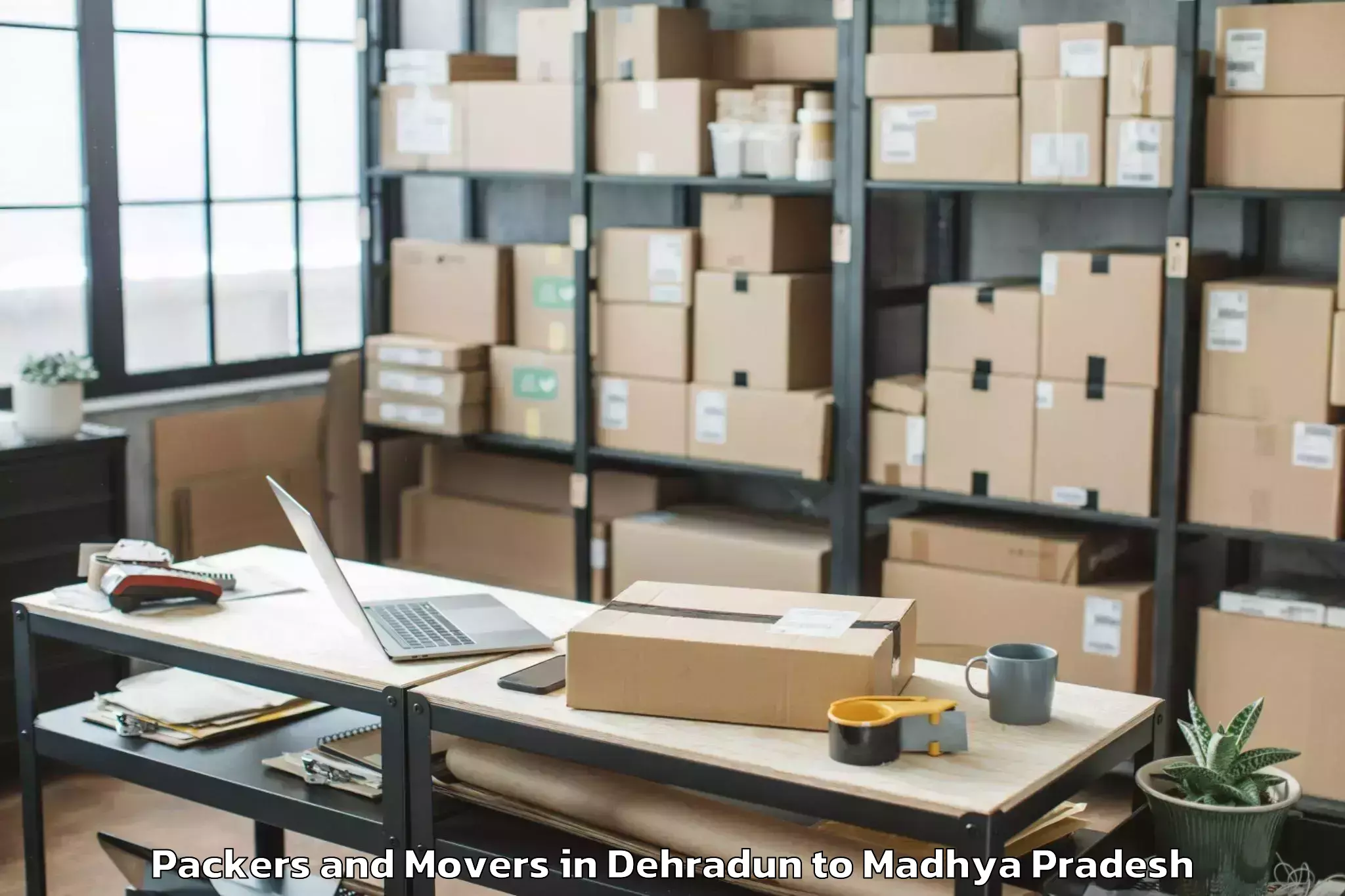 Professional Dehradun to Badnagar Packers And Movers